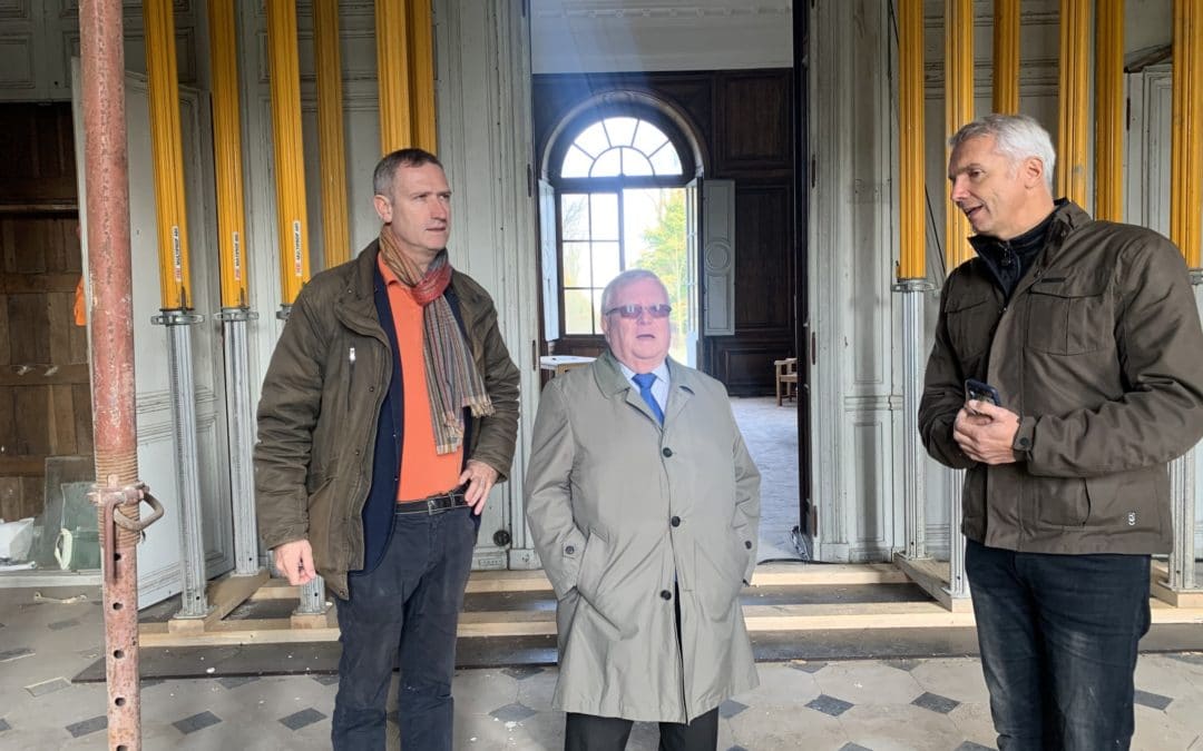 Visite du maire de Maisons-Laffitte, M. Jacques Myard