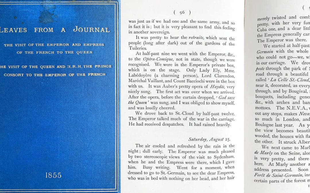 Extrait du Journal de la Reine Victoria